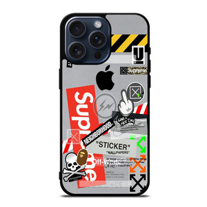 OFF WHITE SUPREME iPhone 15 Case Cover